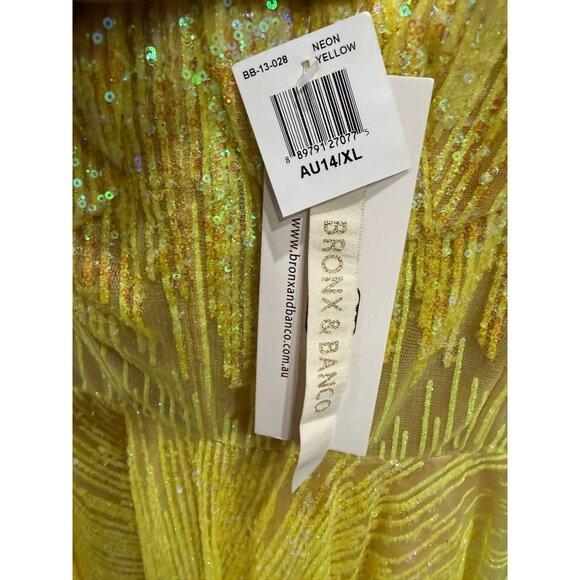 NWT BRONX AND BANCO Mademouselle Sequin-Embellished Mini Dress - Picture 7 of 8